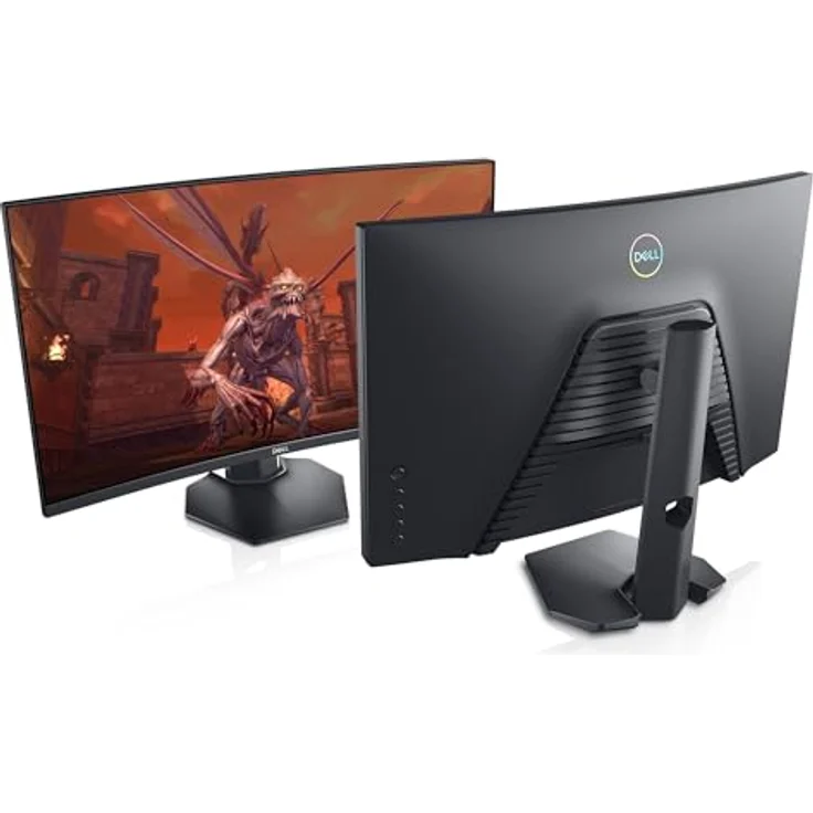 Dell S2721HGFA 27 Zoll Full HD 144Hz Curved Gaming Monitor, VA, 1ms, AMD FreeSync, NVIDIA G-SYNC, Schwarz – Bild 2