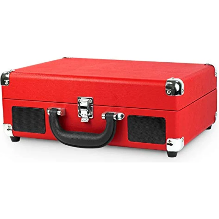 Victrola VSC-550BT, Plattenspieler in Vintage Red mit Bluetooth-Audio-Streaming und integrierten Lautsprechern – Bild 2