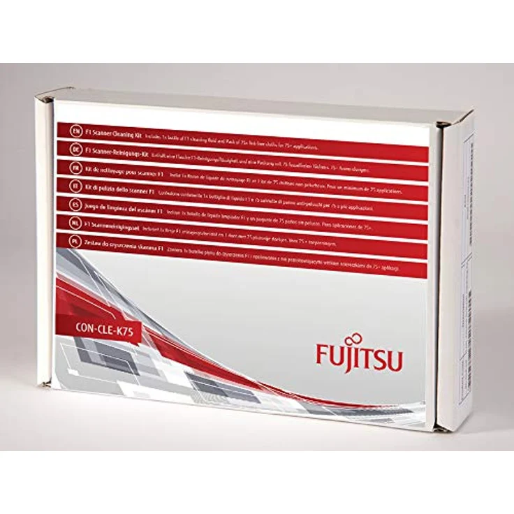 FUJITSU Includes 1x Bottle of F1 Cleaning Fluid and Pack of 75x lint-Free Cloths for 75+ Applications – Bild 1