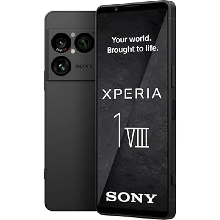 Sony Xperia 1 VIII - 6,5" 19,5:9 FHD+ HDR OLED 120Hz, Dreifach-Kamera mit neuem Teleobjektiv, Xperia AI, Akku für 2 Tage, 3,5mm Audio, Dual SIM, Graphit-Schwarz – Bild 1