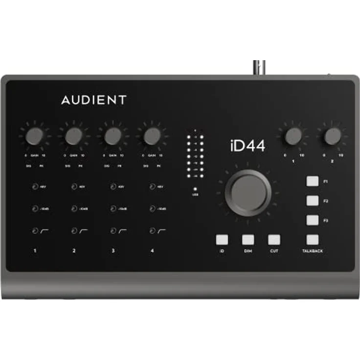 Audient iD 44 MKII, Audio-Interface mit 4 Mikrofonvorverstärkern und führenden Konvertern – Bild 1