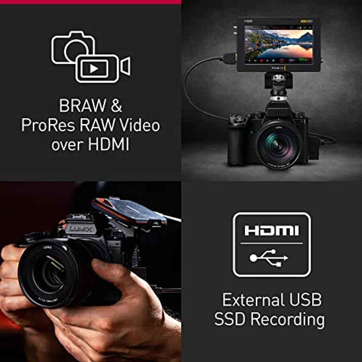 Panasonic LUMIX DC-S5M2XKE Spiegellose Vollformatkamera mit LUMIX S-R2060 20-60mm F3.5-5.6 Objektiv, 4K 60p & 6K 30p unbegrenzte Aufnahme, Flip Screen, WLAN, Hybrid-Phasen-AF, DMW-BLK22 Akku, Schwarz – Bild 2