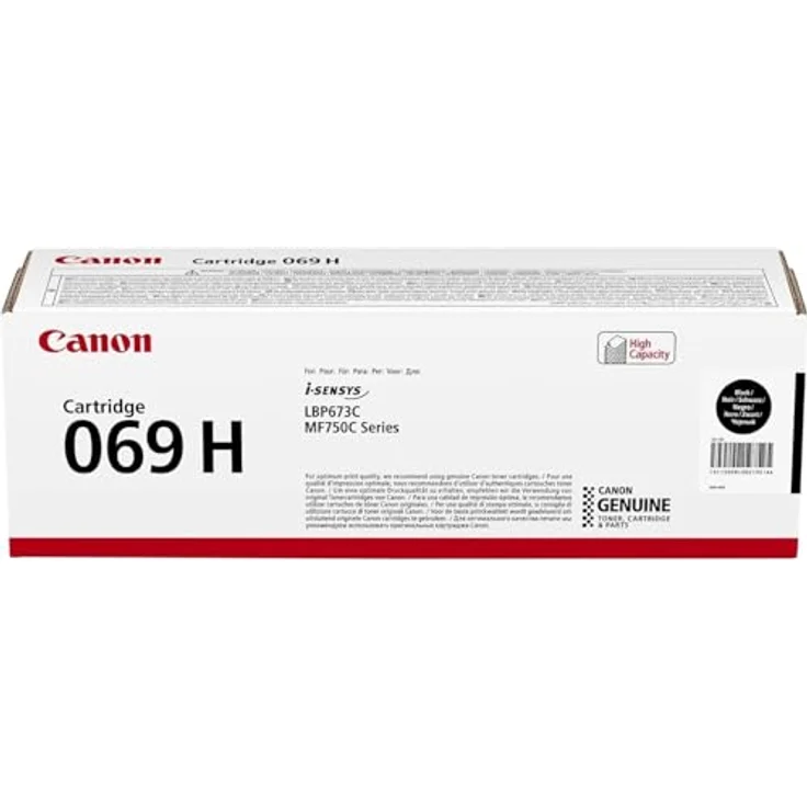 Canon 069H BK, Original Schwarz Toner mit hoher Reichweite für bis zu 7.600 Seiten – Bild 2
