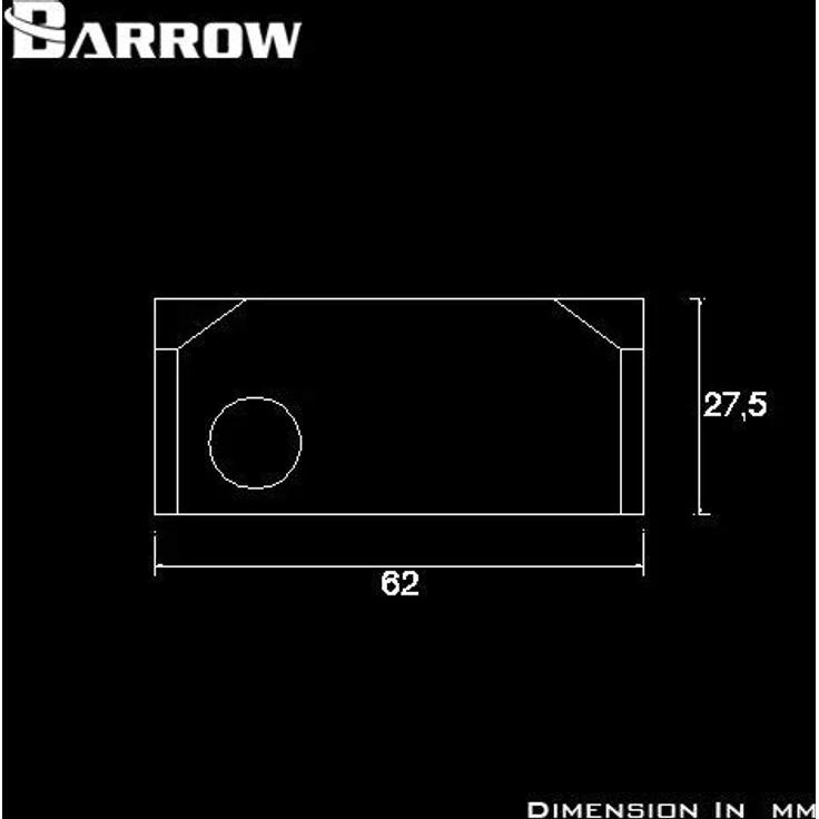 Barrow DDC Ausgleichsbehälteradapter, ergonomisches Design, hochwertige Leistung, schwarz – Bild 4