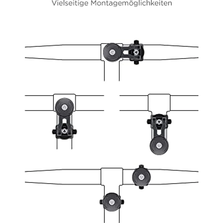 Sp Connect Phone Clamp, Smartphone Halterung für Universal Fahrradhaltung, Schwarz – Bild 7