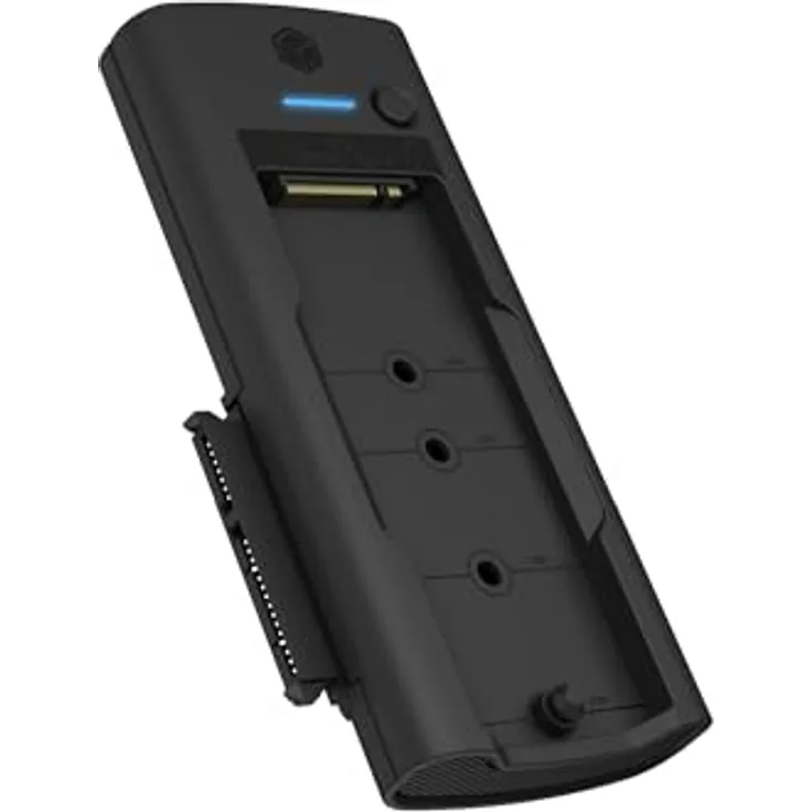 ICY BOX IB-180MS-C31 Dockingstation für NVMe M.2 SSD und SATA Laufwerk, USB Type-C, bis zu 10 Gbit/s, LED Statusanzeige, schwarz
