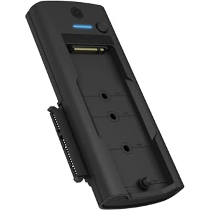 ICY BOX IB-180MS-C31 Dockingstation für NVMe M.2 SSD und SATA Laufwerk, USB Type-C, bis zu 10 Gbit/s, LED Statusanzeige, schwarz – Bild 1