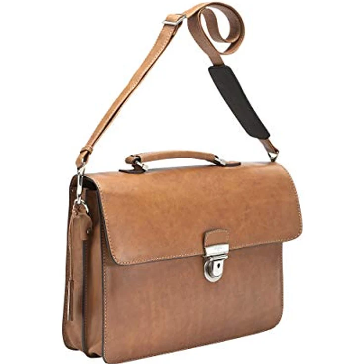 Picard, Männermappen, Aktentasche aus der Serie Toscana, in der Farbe Cognac/Braun, aus naturbelassenem Leder, mit Tragegurt 8324636215 – Bild 1