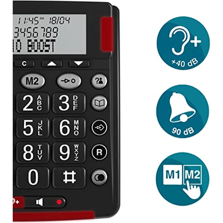 Amplicomms BigTel 48 Plus UN Analog Telefon dark grey, 00501 – Bild 4