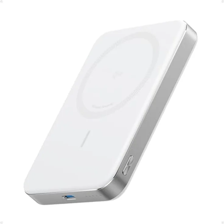Anker MagGo Powerbank, Ultra-schlankes 10.000mAh magnetisches Akkupack, Qi2-zertifiziert, 15W Ultra-schnelles MagSafe-kompatibles Ladegerät, nur für iPhone 16/15/14/13