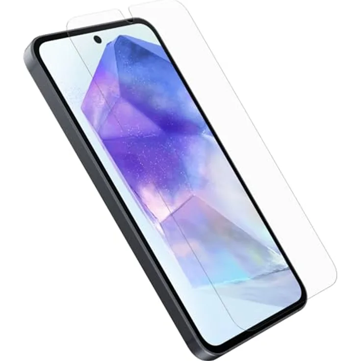 OtterBox Glass Displayschutz für Samsung Galaxy A55 5G, gehärtetes Glas, Schutz vor Brüchen, Kratzern und Stürzen - Kristallklar