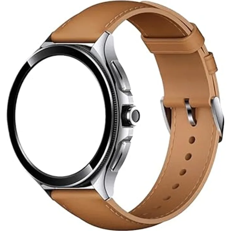 Xiaomi Watch Brown Leather Strap, hochwertiges Wearables-Zubehör mit gedrucktem Logo, braun