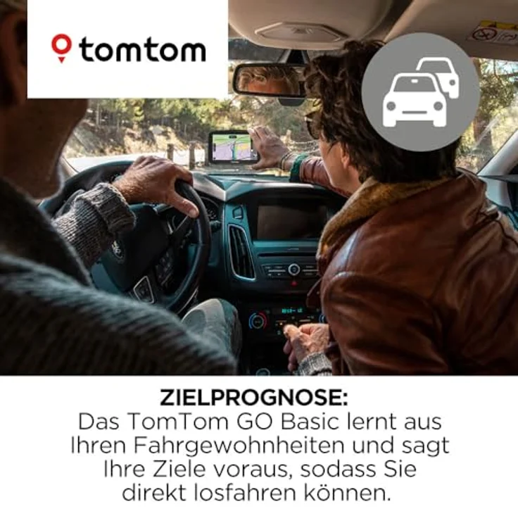 TomTom Go Basic 5 Europe, GPS-Navigationsgerät mit 5 Zoll Touchscreen, lebenslangen Karten-Updates, WLAN und Bluetooth, schwarz – Bild 4