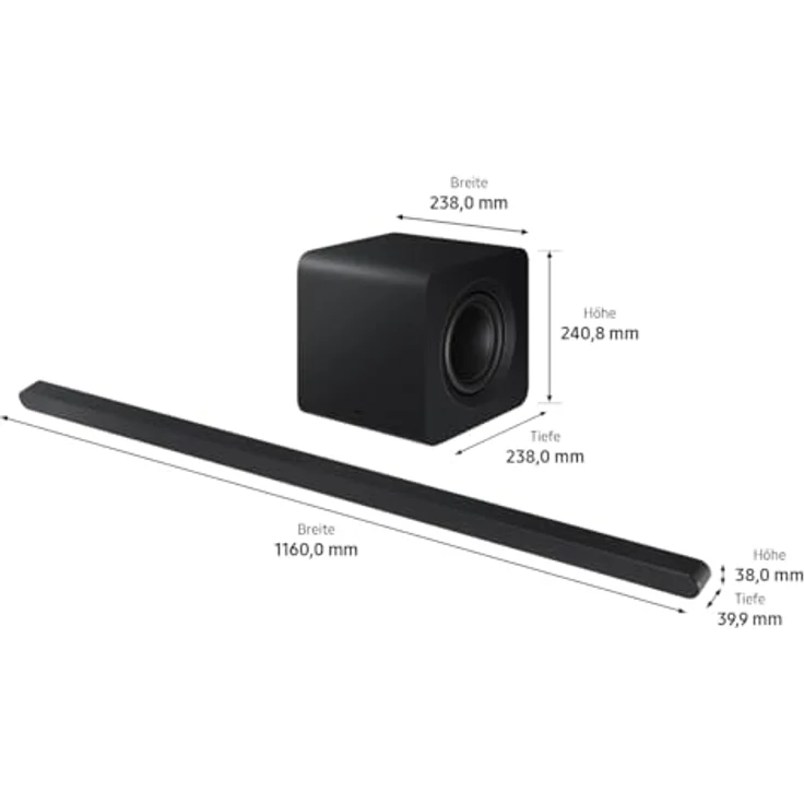 Samsung HW-S810GD 3.1.2-Kanal Ultra Slim Soundbar, Deutsches Modell, ultraschlankes Design, Q-Symphony, kabelloses Dolby Atmos / DTS:X [2024] – Bild 3