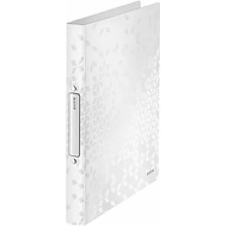 LEITZ Präsentationsordner WOW Ringbuch 2-Ringe grün 3,2 cm DIN A4 - Hochwertiger Ordner mit 2-Ring-Mechanik und stilvoller Prägegrafik