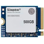 Kingston NV3 NVMe PCIe 4.0 Interne SSD 500GB M.2 2230, hohe Lese-/Schreibgeschwindigkeit bis zu 6000/5000MB/s, ideal für dünne Laptops und Gaming-Systeme