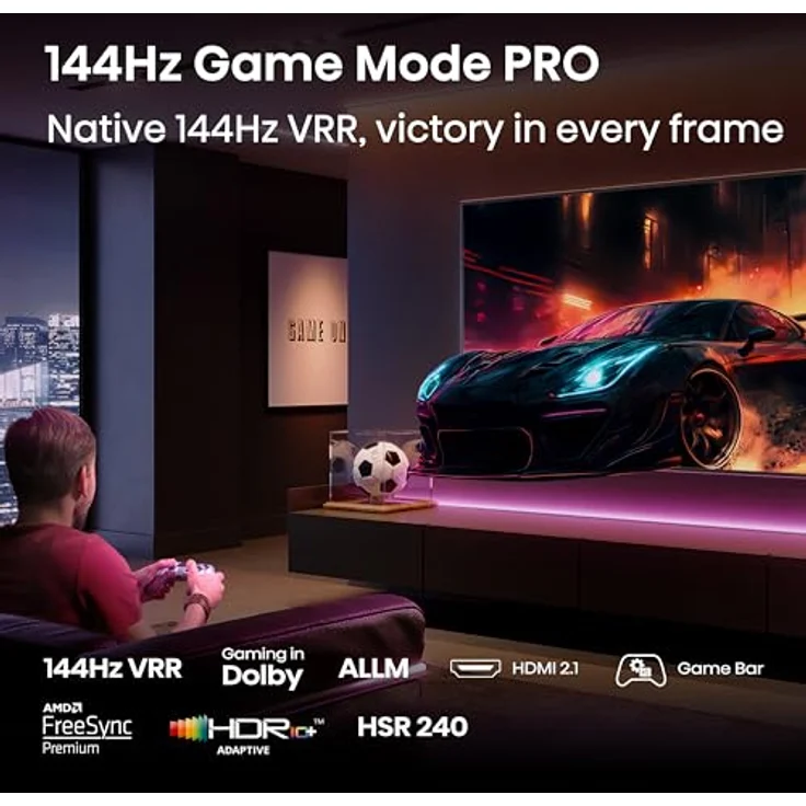 Hisense 55E8Q Mini-LED QLED TV mit Dolby Vision & Atmos, AI 4K Upscaler, Subwoofer und über 1 Mrd. Farben – Bild 6
