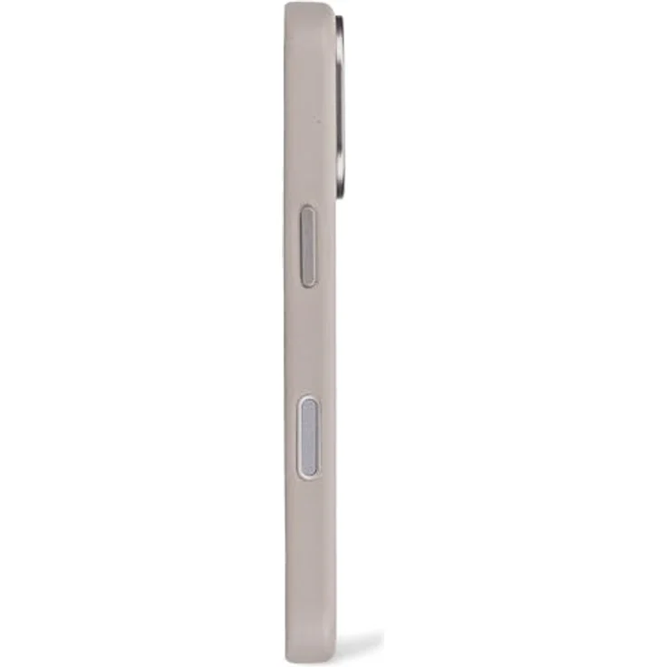 Decoded Lederhülle für iPhone 17, Premium ECCO Leder, MagSafe kompatibel, Metalltasten, vollständiger Kameraschutz, beige – Bild 4