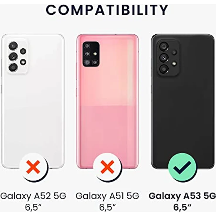 kwmobile Handyhülle für Samsung Galaxy A53 5G - weiches Silikon Case in Petrol matt, reißfest und rutschfest mit präzisen Ausschnitten für Knöpfe und Kamera. – Bild 2