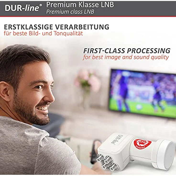 DUR-line +Ultra Quad LNB für bis zu 4 Teilnehmer white/weiß – Bild 5