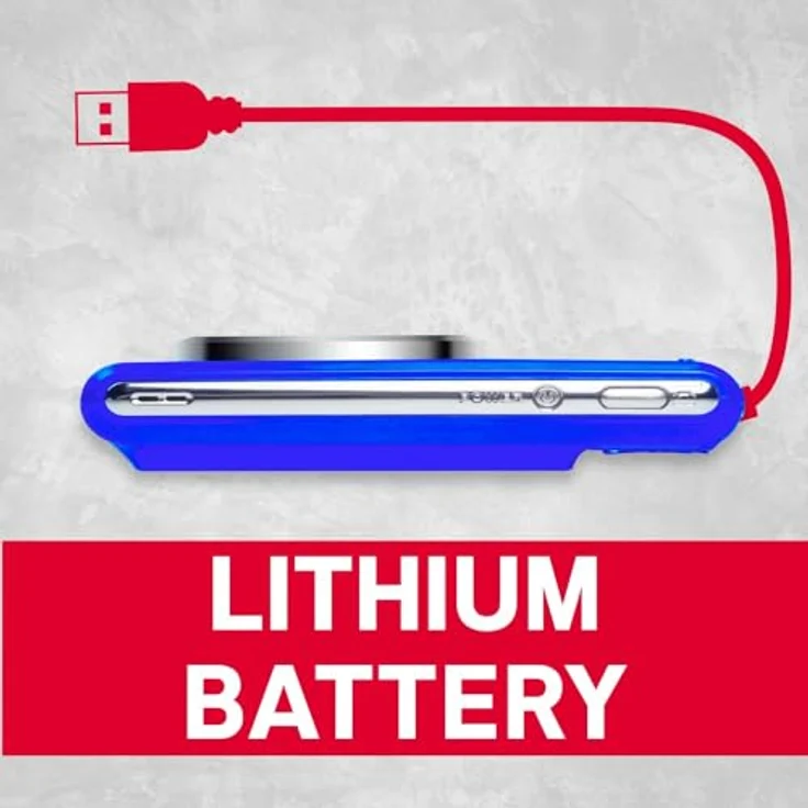 AgfaPhoto DC5500 blau Kompaktkamera mit 24 MP CMOS-Sensor, 8x Digitalzoom und HD-Video – Bild 5