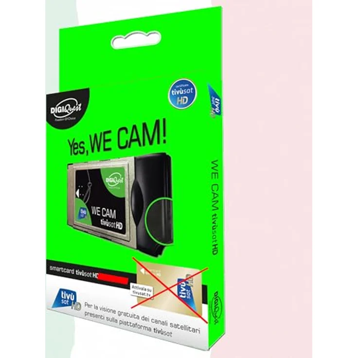 TIVUSAT We CAM SmartCam Modul - HD CI+ WiFi mit WPS-Taste für Italienische HD/4K Kanäle über Eutelsat HotBird 13,0° Ost – Bild 2