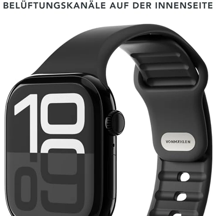 Vonmählen Classic Band 2 Armband für Apple Watch 38 / 40 / 41 mm, Schwarz, versandkostenfrei – Bild 5