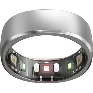Bild für RingConn Smart Ring ohne App-Abonnement, Größe zuerst mit Größen-Set, 7 Tage Akkulaufzeit, Aktivitäts- und Schlaf-Tracker/Stress-/Herzfrequenz-Monitor, kompatibel mit iOS und Android (Silber, Größe 13)