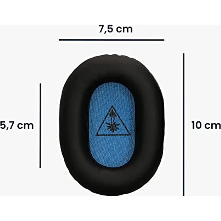 kwmobile 2x Ohr Polster für Turtle Beach Beach Recon 70 Kopfhörer - Kunstleder Polster für Over Ear Headphones – Bild 4