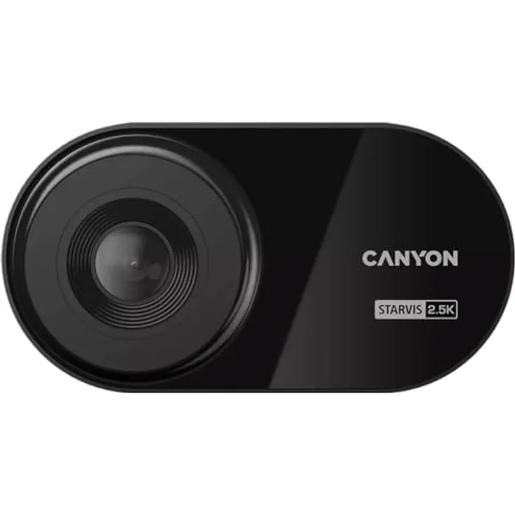 Canyon Auto-Videorecorder DVR25 schwarz, Aufnahme von 2,5K WQHD bei 30 fps, Sony Starvis 335-Sensor