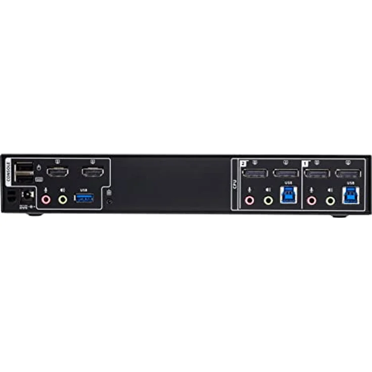 Aten CM1942, 2-Port 4K DisplayPort Dual Display Mini-Matrix KVM-Switch mit USB 3.1, Schwarz – Bild 2