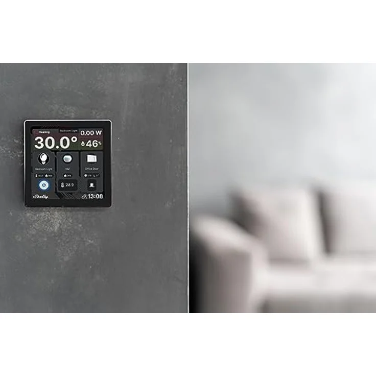Shelly Wall Display | Wlan & Bluetooth Ein intelligentes Bedienfeld mit integriertem 5-A-Schalter und Farbdisplay | Hausautomation | Leistungsüberwachung | iOS Android App | Feuchtigkeits LUX-Sensoren – Bild 5