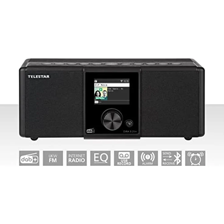 Telestar DIRA S 21i + - DAB+ Digitalradio & Internetradio (UKW/FM/DAB/DAB+ / Internet, WLAN, Stereo Radio, EWF Notfallwarnsystem, USB Aufnahmefunktion, Bluetooth, Streamingdienste) schwarz – Bild 2