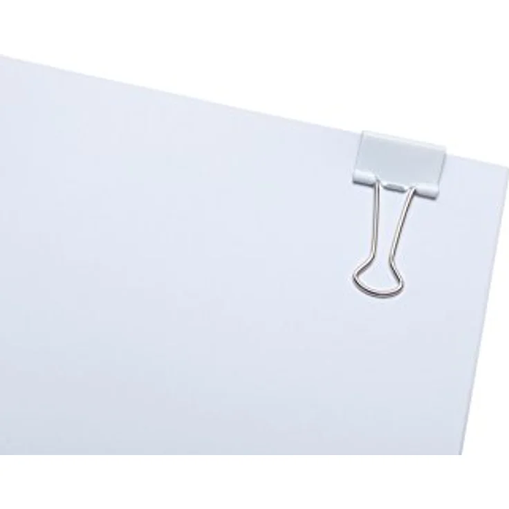 Maul Original Mauly Klemmer (12 Stück) 19 mm | Befestigung mit 7 mm zum Klemmen von bis zu 70 Blatt Papier | vielseitig einsetzbar | Weiß – Bild 5