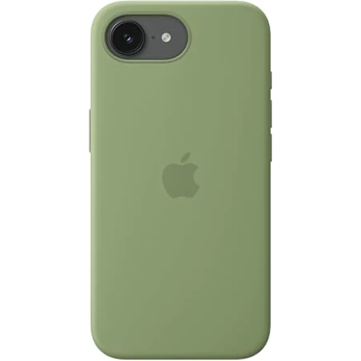 Apple iPhone 17e Silikon Case mit MagSafe, 45 % recyceltes Silikon, hellmoosgrün – Bild 3