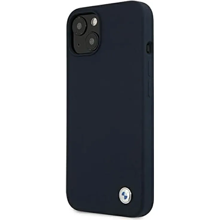 BMW Silicone Signature Case für iPhone 13 mini, langlebige Silikonhülle mit Mikrofaser-Innenfutter, navy blau