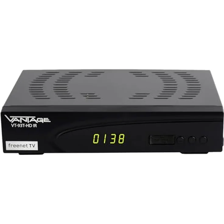 Vantage VT-93 C/T-HD Universal Combo-Receiver für den Empfang von Kabel- & DVB-T2 Signalen, PVR-Funktion, USB-Multimedia, freenet TV, EPG, Time Shift, mehrsprachige Menüführung, schwarz
