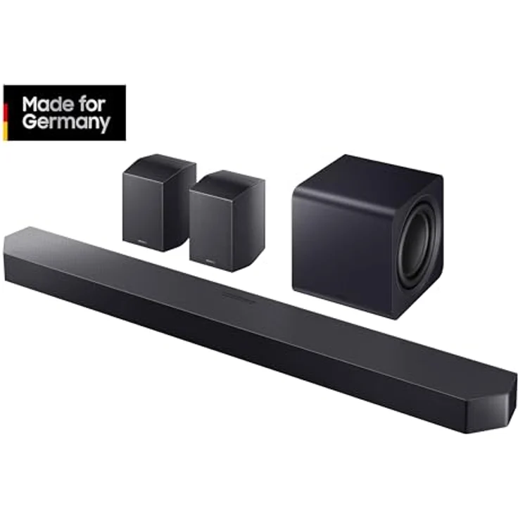 Samsung HW-Q995GH Q-Series 11.1.4-Kanal Surround-Soundbar mit kabellosem 8"-Subwoofer, inkl. 4.0.2-Kanal-Rücklautsprecher, Dolby Atmos & DTS:X, SpaceFit Sound Pro, Q-Symphony, Alexa – Bild 3