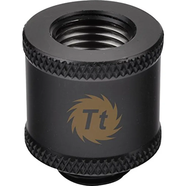 Thermaltake CL-W046-CU00BL-A Pacific G1/4 Verlängerung (Stecker-auf-Buchse, 20 mm) schwarz