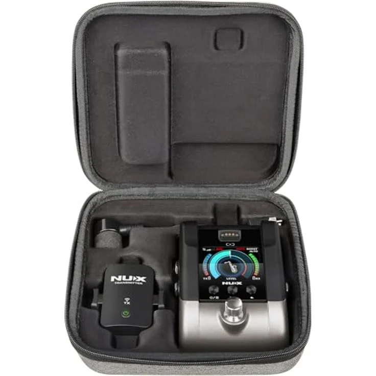 NU-X B-6 Pro Kabelloses Saxophon- und Trompeten-Mikrofonsystem, professionelles 2,4 GHz digitales Audio mit wiederaufladbarem Sender, Effektschleife, Tuner und EQ-Voreinstellungen – Bild 4