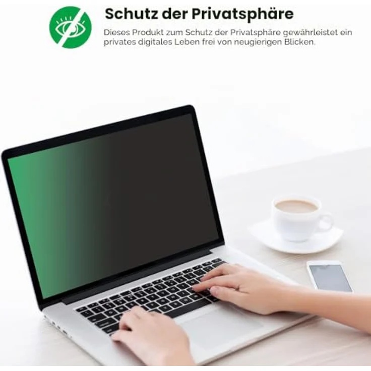 upscreen Blickschutzfolie für Dell Latitude 5550 Laptop, Anti-Spy Schutzfolie mit Blaulichtfilter, blasenfreier Montage – Bild 5