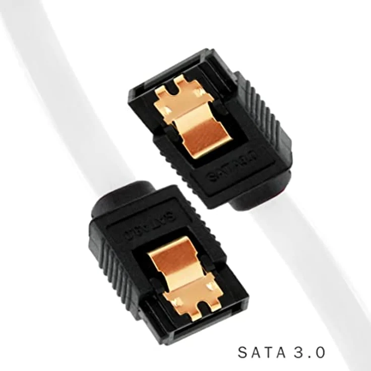 BIGtec BIG1948 1m HDD S-ATA Kabel weiß gerade/gerade Kontakte vergoldet – Bild 3