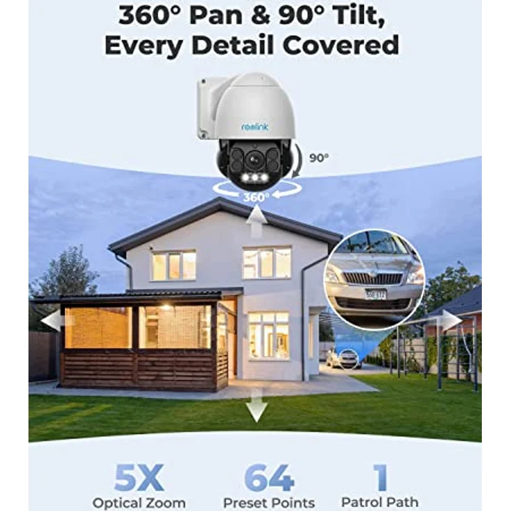 Reolink RLC-823A IP-Sicherheitskamera, Innen & Außen, 3840 x 2160 Pixel, Wand – Bild 2