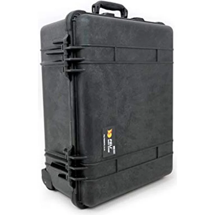 PELI 1560 Langer Schutzkoffer mit Rollen, IP67 Wasser- und Staubdicht, 44L Volumen, Hergestellt in Deutschland, Ohne Schaum, Schwarz – Bild 3