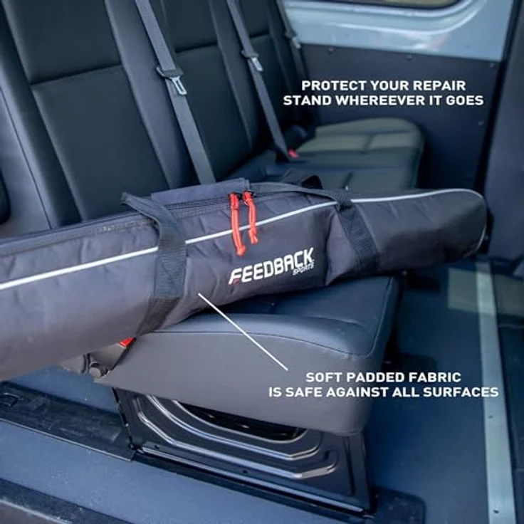 Feedback Sports Transporttasche Pro Mechanic HD, gepolsterte Reisetasche mit großem Stauraum für Reparaturständer und Zubehör, schwarz – Bild 5