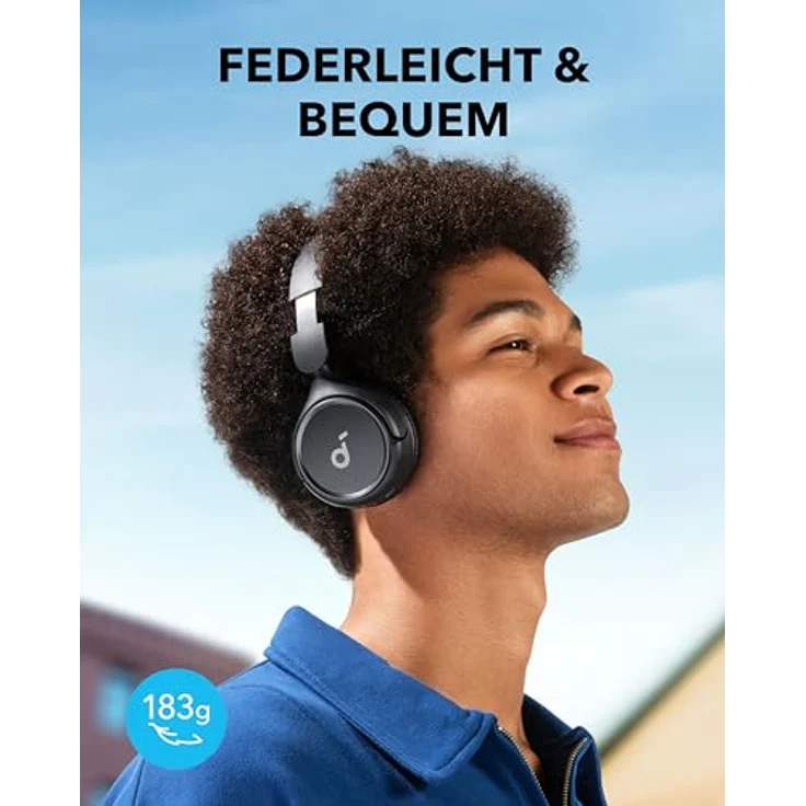 soundcore H30i Kabellose On-Ear Kopfhörer, Faltbares Design, Purer Bass, 70h Wiedergabe, Bluetooth 5.3, Leicht und bequem, App Steuerung, Multipoint-Verbindung – Bild 4