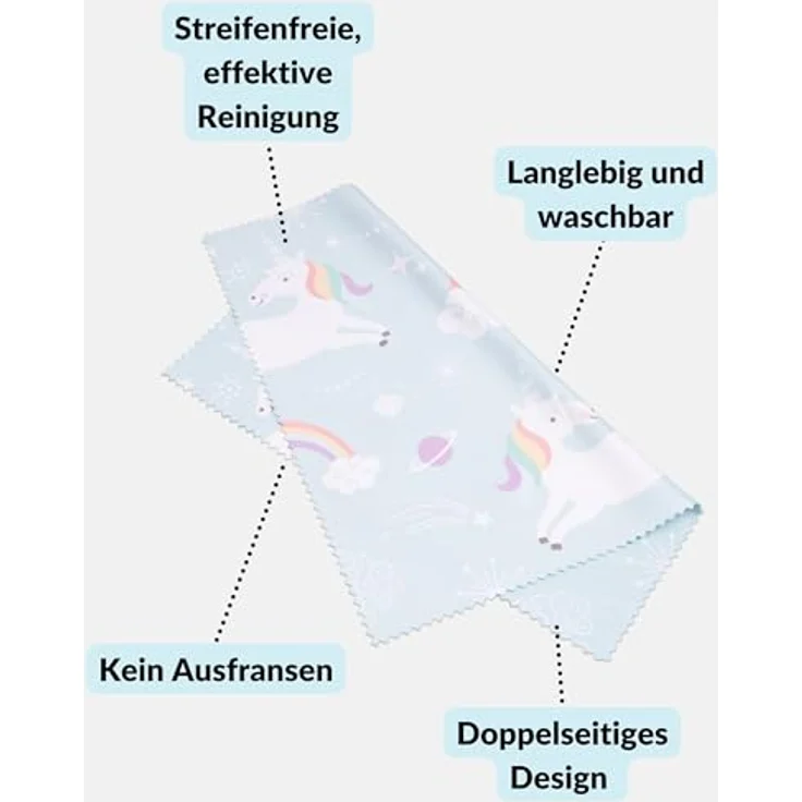 LENS-AID Mikrofaser Reinigungstuch, fusselfrei und waschbar, 20x20 cm in verschiedenen Designs für Kamera, Objektiv und Display – Bild 3