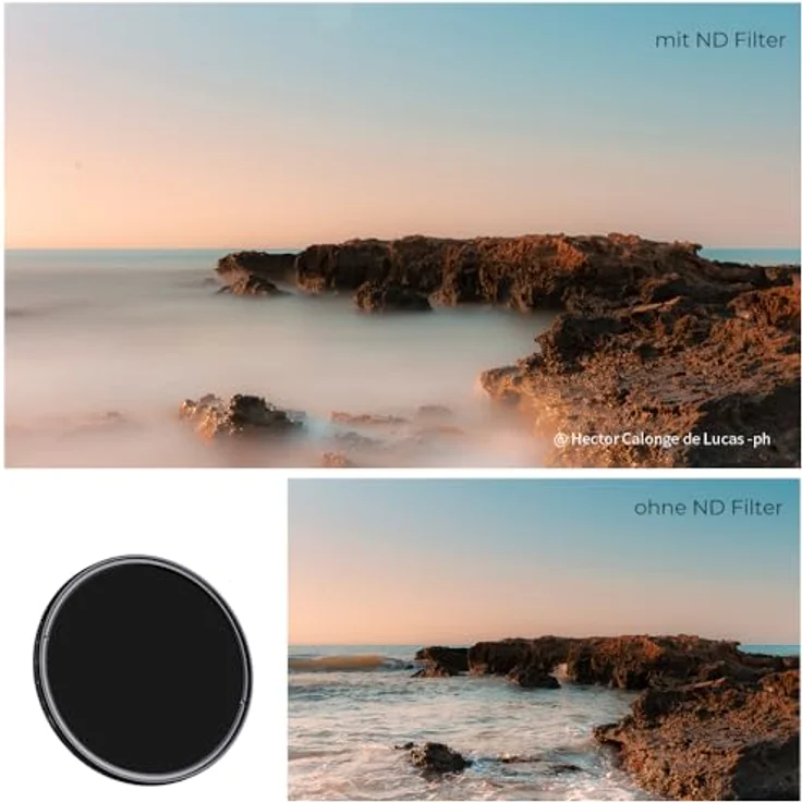 K&F Concept K-Serie 40,5mm Variabler Graufilter ND2-400 (1-9 Stop) - Extrem Slim, Nano-Beschichtung - Neutral Graufilter – Bild 4