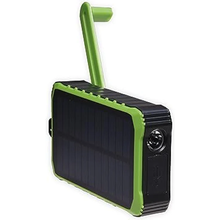 Denver Solar-Powerbank PSO 10012 10000 mAh + manueller Dynamo – Bild 1