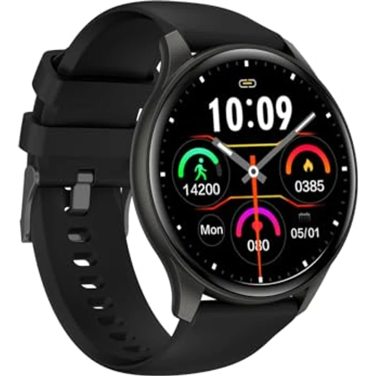 Trevi T-FIT 235A Smartwatch, 1,43 Zoll AMOLED Display, kabellose Anruffunktion, Fitness-Tracking, Schlafüberwachung, IP67, Schwarz – Bild 3